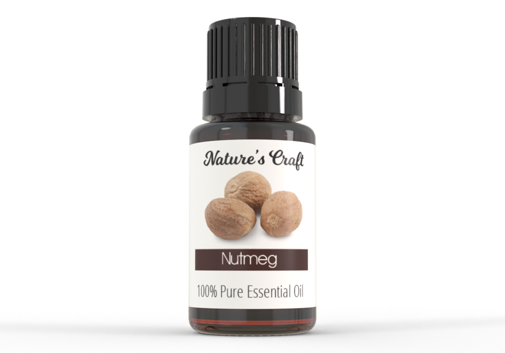 Nature's Craft Pure Nutmeg Essential Oil (Myristica fragrans)